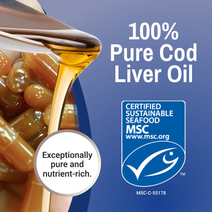 Green Pasture Fermented Cod Liver Oil Orange Flavor - 120 Capsules