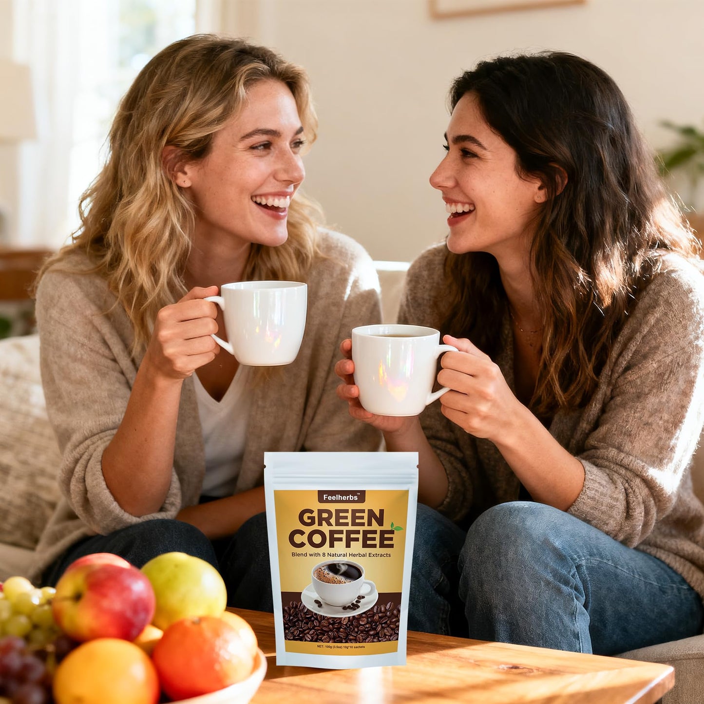 Natural Green Coffee for Metabolism & Energy – 8 Blends, 10 Sachets (Vegan Friendly)