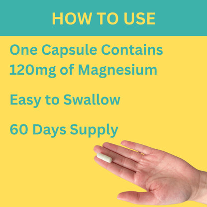 Greenfield Nutritions Halal Magnesium Glycinate 120mg - Gluten Free