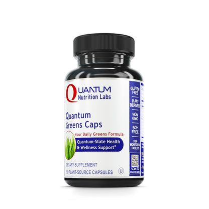 Quantum Nutrition Labs Greens Capsules – Super Greens, Organic Veggie Pills, 150 Vegetarian Capsules