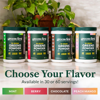 Greens First Original Greens Powder - 49 Superfoods, Berry, 30 Servings