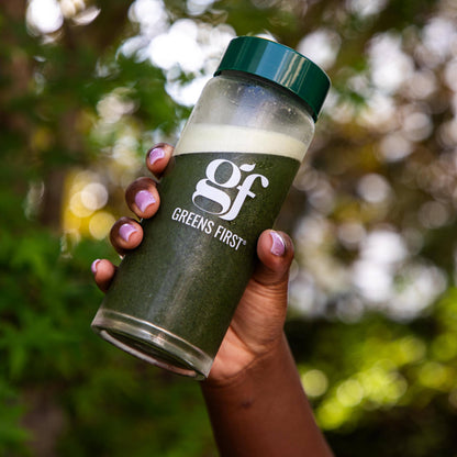 Greens First Gift Set - Limited Edition 25th Anniversary Glass Carafe & Mint Greens Powder (49 Superfoods)