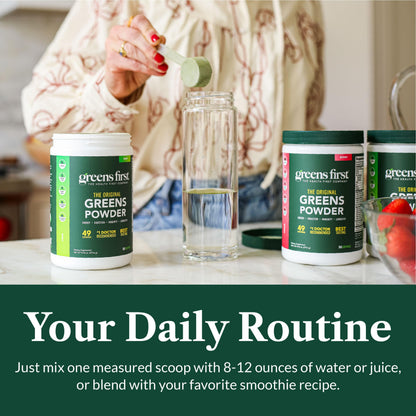 Greens First Original Greens Powder - 49 Superfoods, Berry, 30 Servings