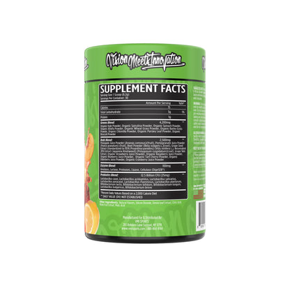 VMI Sports Greens + Reds – Advanced Superfood for Immunity & Gut Health | Enzymes & Probiotics | 30 Servings (Peach Iced Tea)