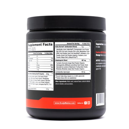 Sculpt Nation Greens Strawberry Powder with Collagen – Skin, Digestion & Energy