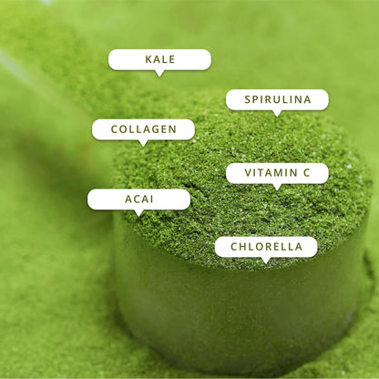 Sculpt Nation Greens Strawberry Powder with Collagen – Skin, Digestion & Energy