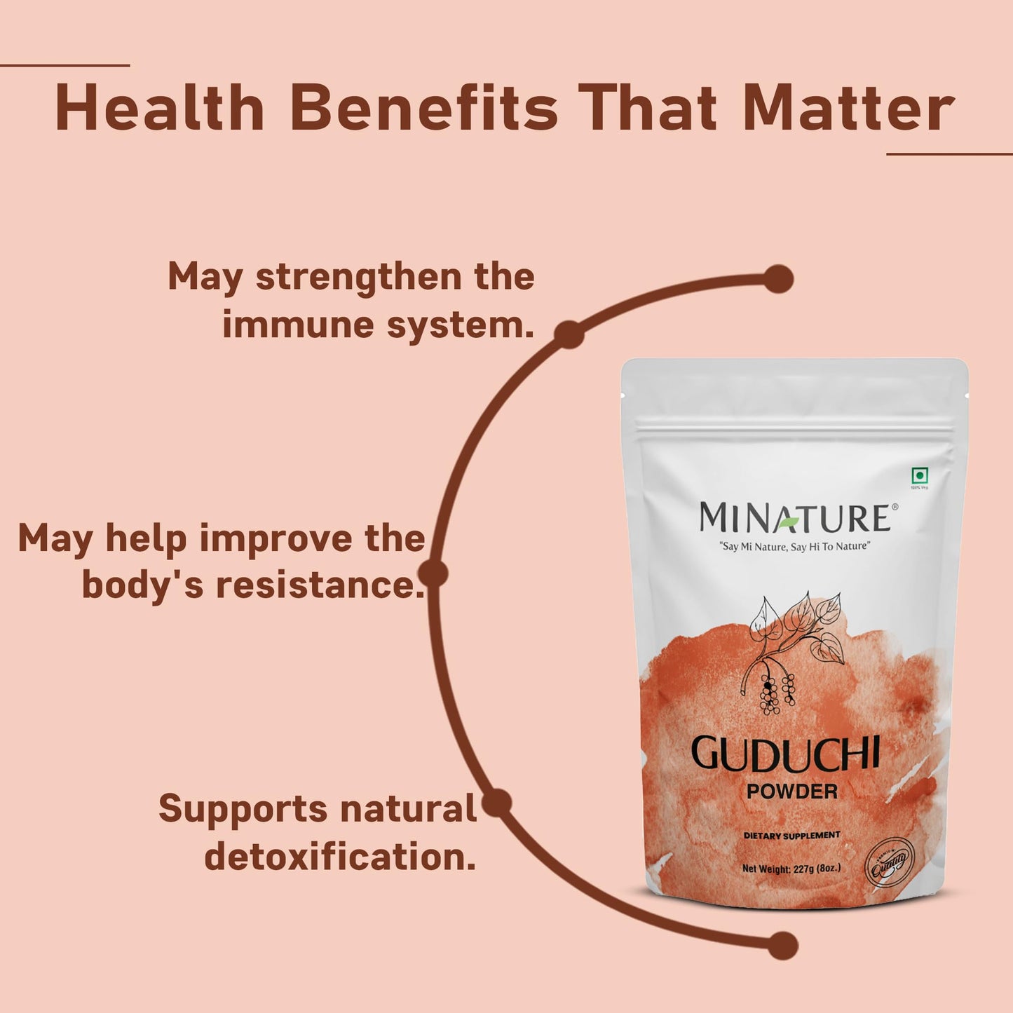 Guduchi Powder (Giloy) – Tinospora Cordifolia | Supports Digestion & Immunity | 227g (8oz) | Resealable Pouch