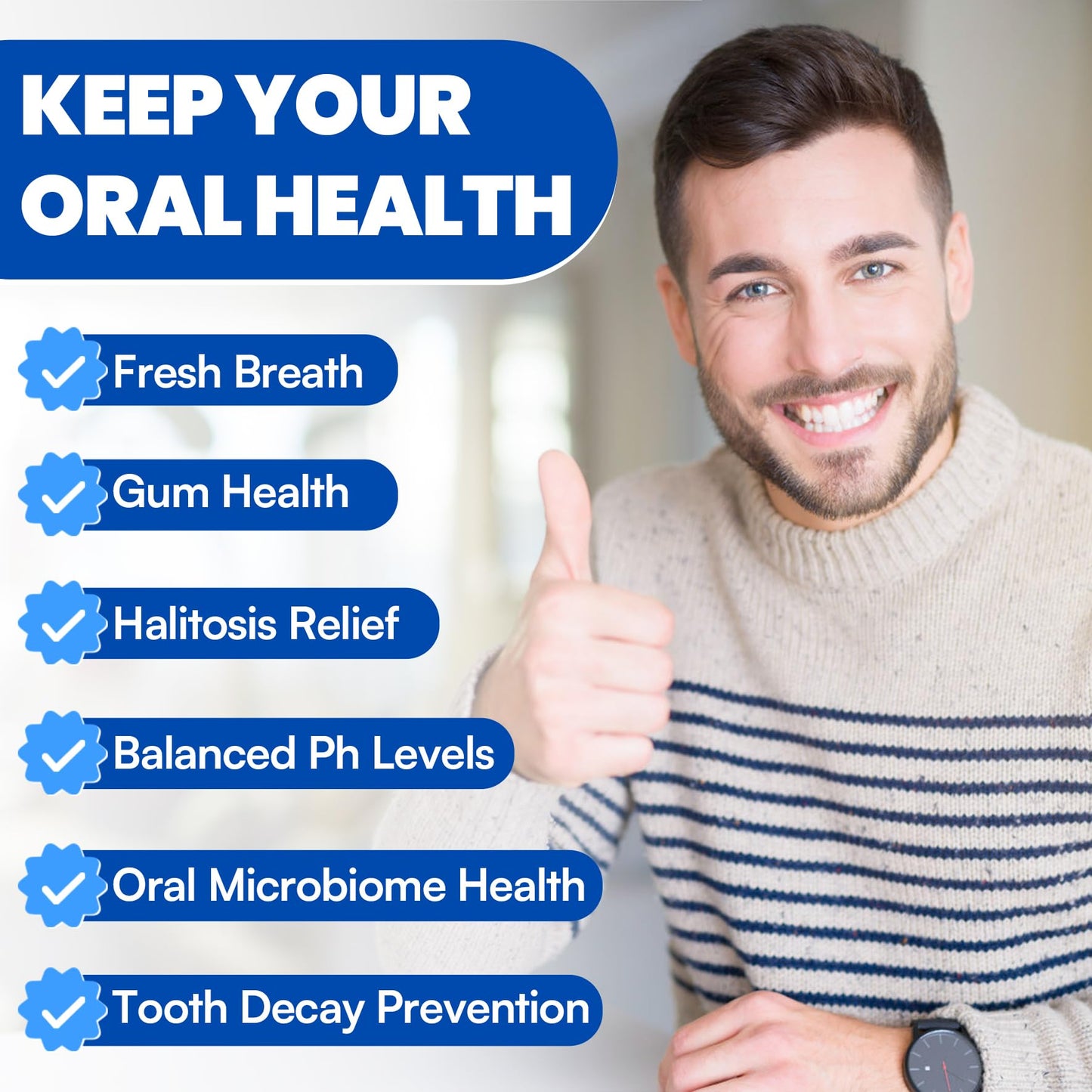 Oral Probiotics 11B CFU with M18 & A12 – Gum Health & Fresh Breath
