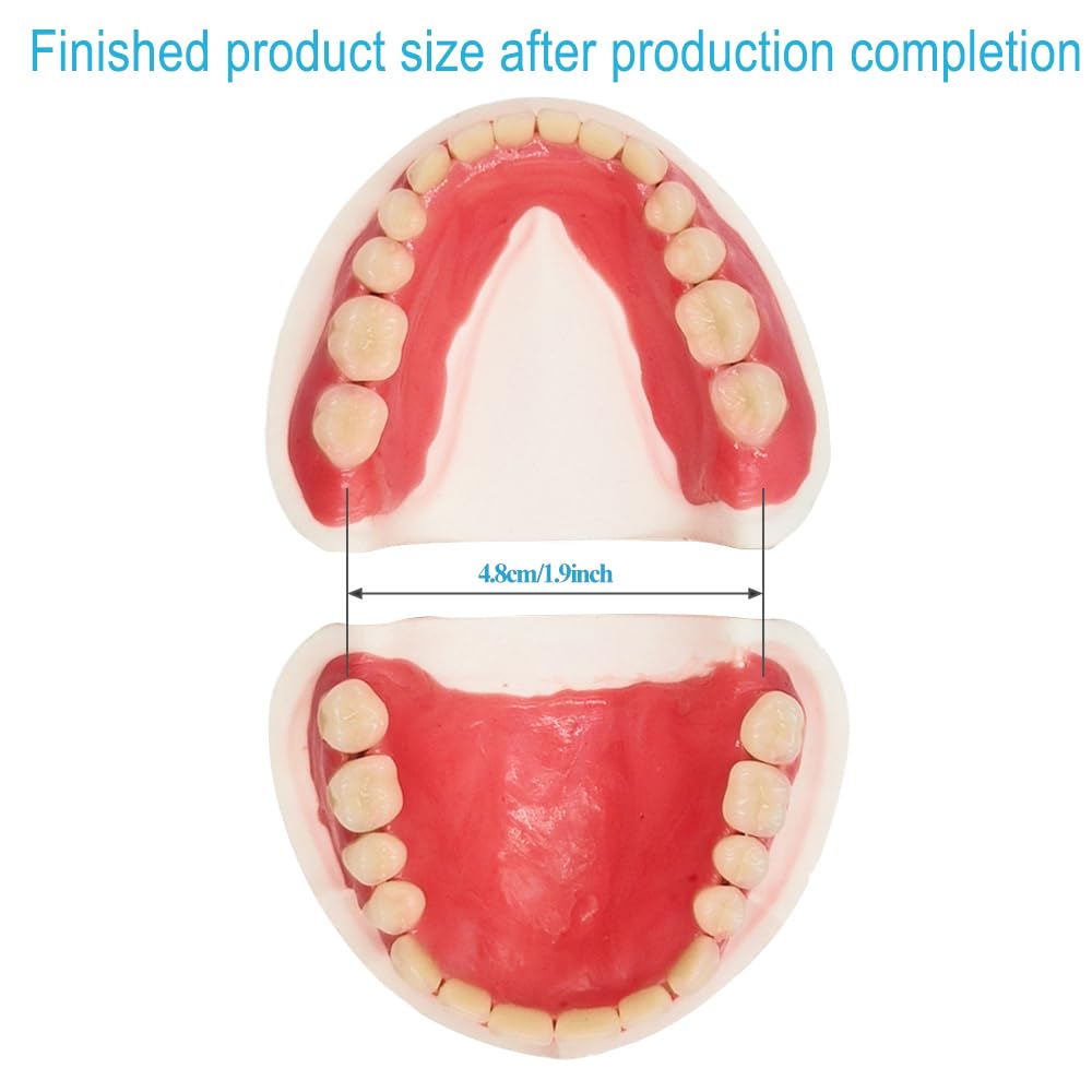 DIY Denture Kit: Full or Partial Top & Bottom Fake Teeth at Home