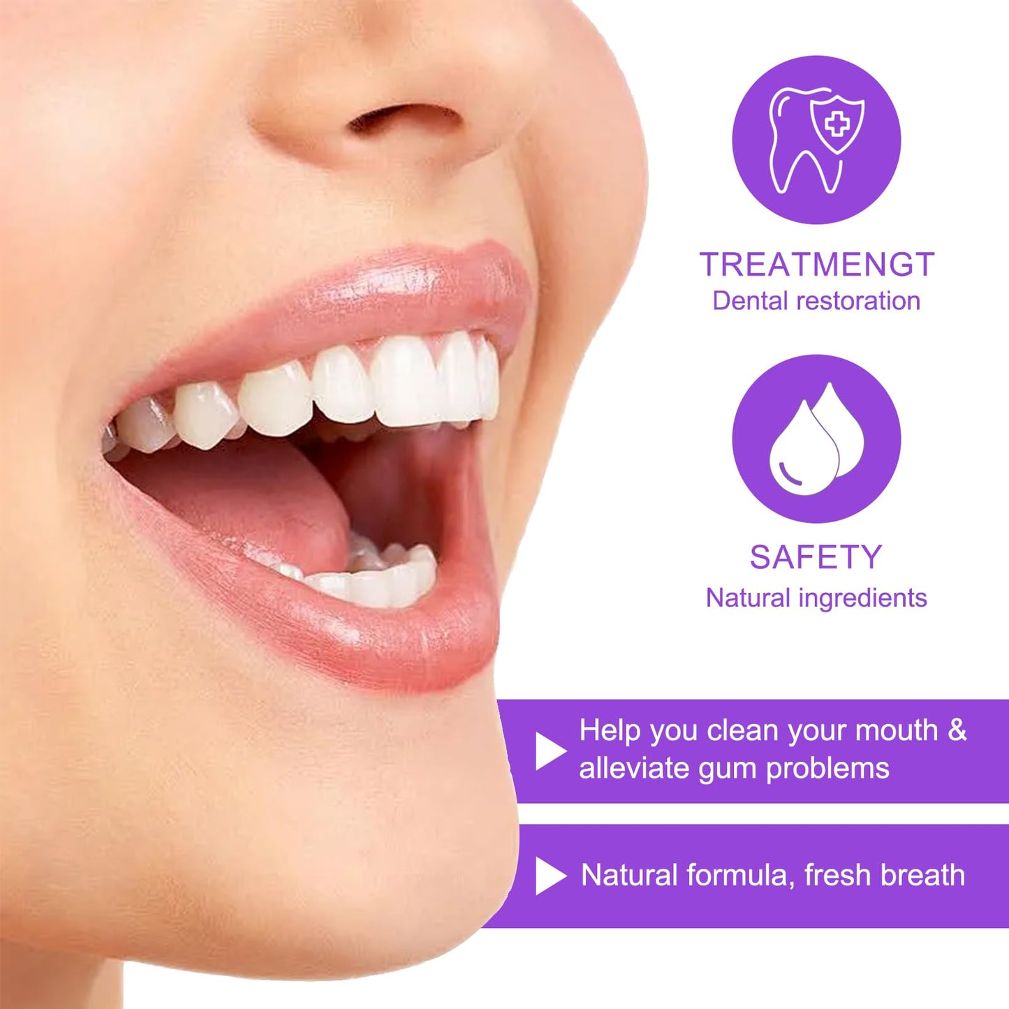 Gum Restore Drops - 60ml Gum Repair for Receding Gums & Fresh Breath