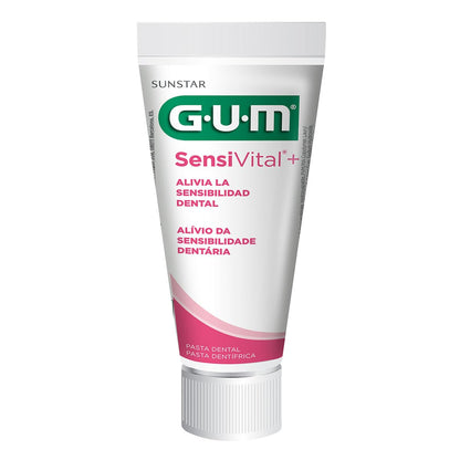 GUM Sensi Vital+ Dual Action Toothpaste with Fluoride – 75 ml (2.5 fl oz) – Made in Italy