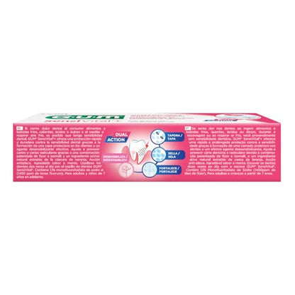 GUM Sensi Vital+ Dual Action Toothpaste with Fluoride – 75 ml (2.5 fl oz) – Made in Italy