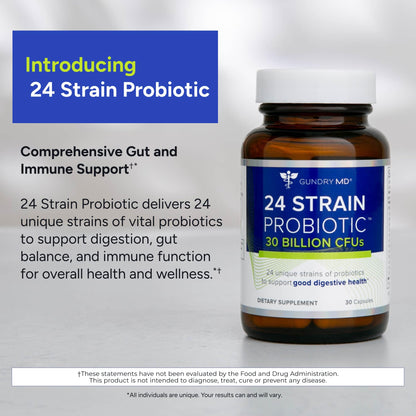 Gundry MD® 24 Strain Probiotic — 30B CFU, 30 Count
