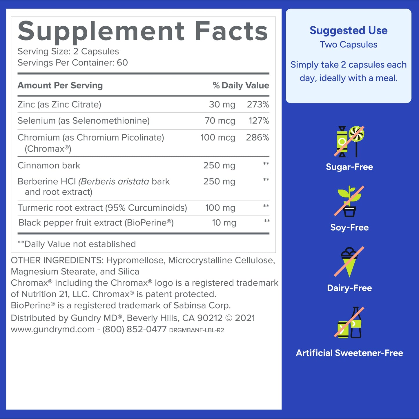 Gundry MD Metabolic Advanced with Berberine – Supports Healthy Metabolism, 120 Count