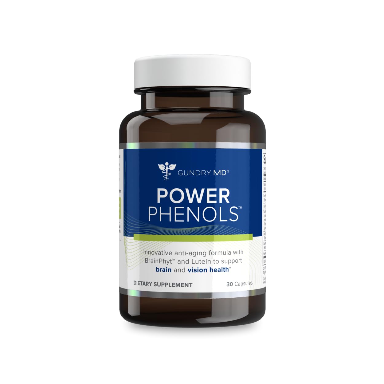 Gundry MD Power Phenols – Brain Health Supplement for Focus, Motivation, and Energy (30 Servings)
