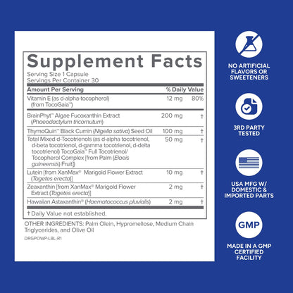 Gundry MD Power Phenols – Brain Health Supplement for Focus, Motivation, and Energy (30 Servings)