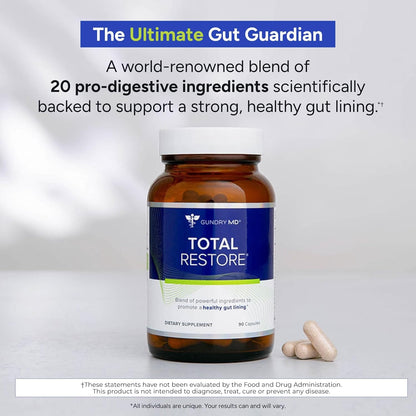 Gundry MD Total Restore Gut Lining Support – Digestive Wellness (90 Capsules)