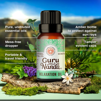 GuruNanda Essential Oil Blends (Set of 6) – 6-Pack Aromatherapy Oils for Diffusers