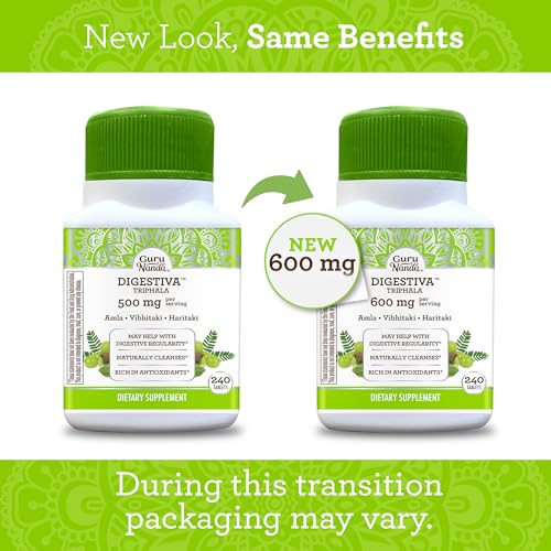 GuruNanda Digestiva Triphala - 240 Tablets | Supports Digestion & Bloating