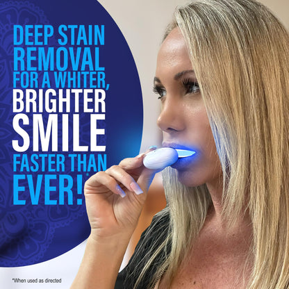 GuruNanda Teeth Whitening Kit with LED Light – Wireless, 40 Treatments