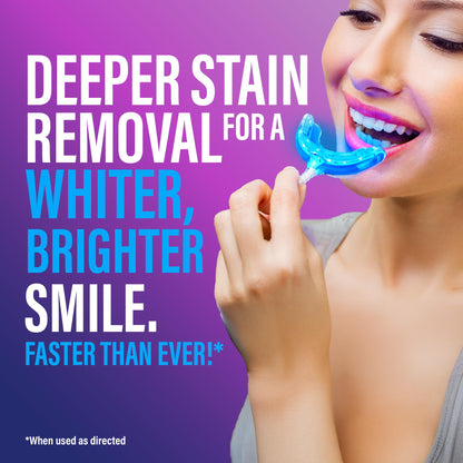 GuruNanda Premium Teeth Whitening Kit with Wired LED Light & Whitening Pen, Works with iPhone & Android