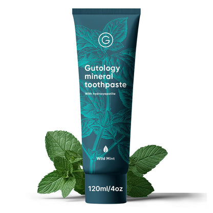 Gutology Probiotic Hydroxyapatite Toothpaste Fluoride Free Wild Mint