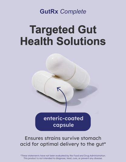 GutRx Complete Probiotic, Prebiotic & Postbiotic – 78B CFU with Akkermansia & Christensenella – 90 Count