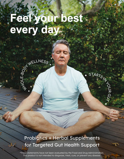 GutRx Overgrowth Probiotics for Gut Health — Saccharomyces boulardii, 30 Capsules
