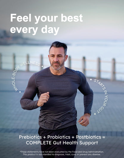 GutRx Complete Probiotic, Prebiotic & Postbiotic – 78B CFU with Akkermansia & Christensenella – 90 Count