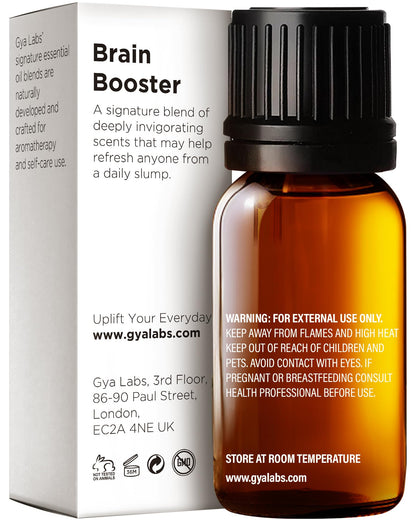 Gya Labs Brain Booster Essential Oil Blend - 0.34 Fl Oz | Aromatherapy & Diffuser