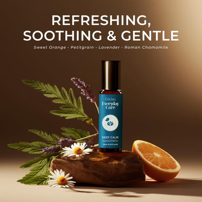 Gya Labs Deep Calm Essential Oil Roll-On – 0.34 Fl Oz Travel Size for Aromatherapy and Relaxation
