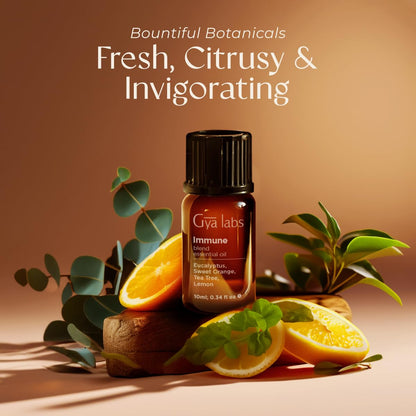 Gya Labs Immune Essential Oil Blend for Diffuser & Wellness — Thieves-Style Immunity Oil, 0.34 fl oz