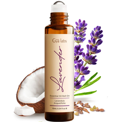 Gya Labs Lavender Essential Oil Roll-On – Travel Size 0.34 oz