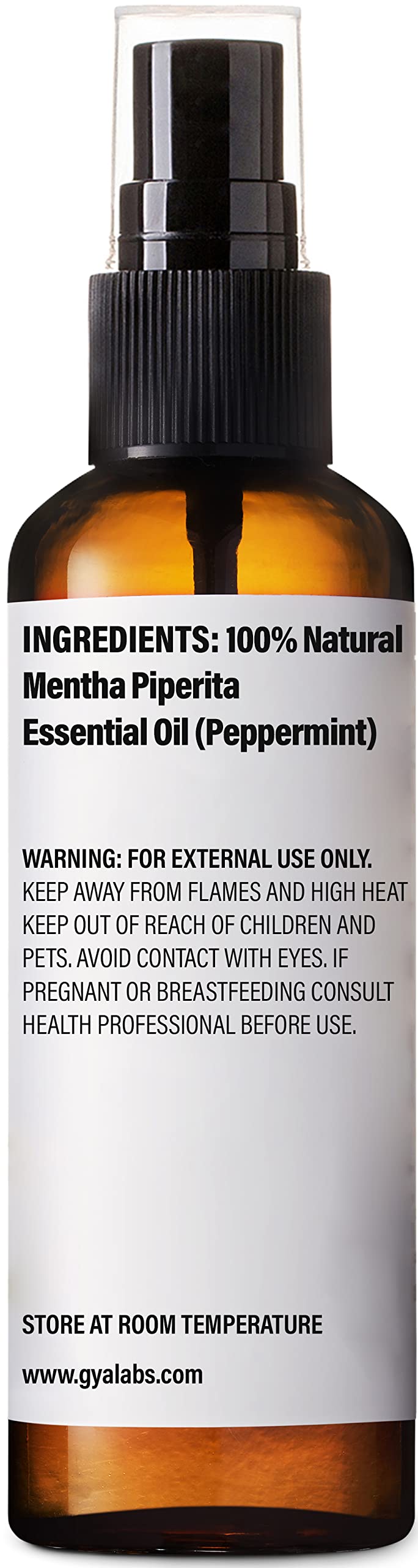 Gya Labs Peppermint Hydrosol – 3.4 fl oz | Face & Body Mist, Pillow & Linen Spray