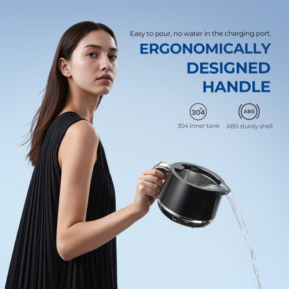 GYNHD Ultrasonic Retainer Cleaner – 45kHz, 200ml, 5 Modes, Bright Black