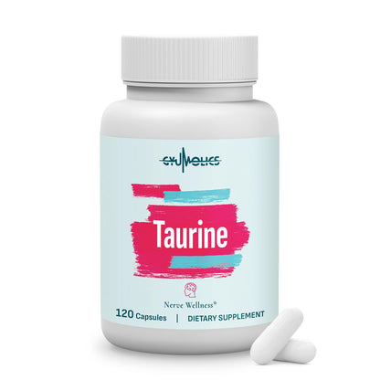 Gyumolics Taurine 2000mg – 5-in-1 Plant-Based Amino Acid Supplement (L-Theanine, Myo-Inositol, B6 & B12)