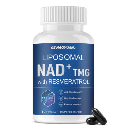 GZ HAOYUAN Liposomal NAD+ Supplement – Cellular Energy & Healthy Aging (90 Softgels)
