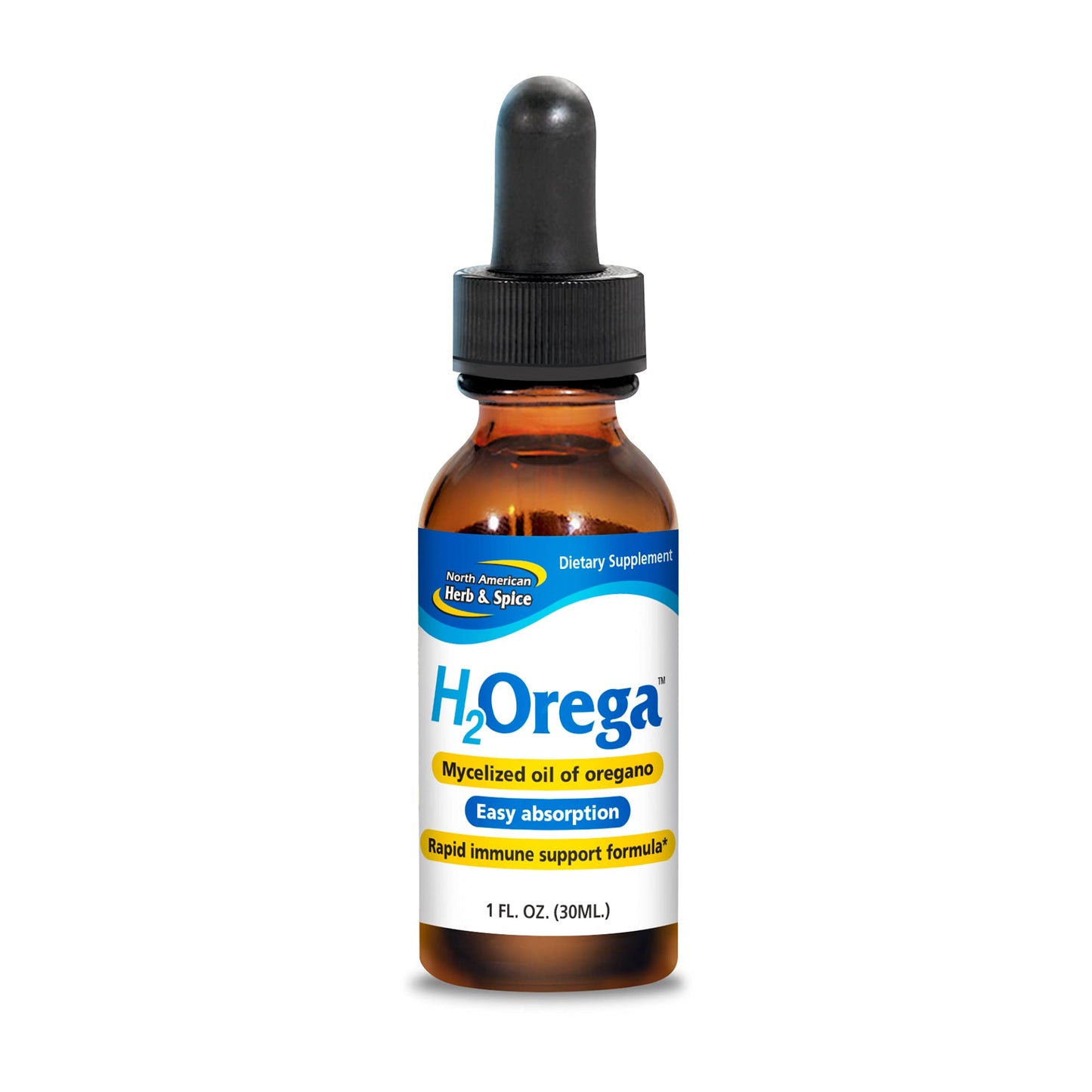 H2Orega Mycelized Oil of Oregano, 1 fl oz – Immune Support, Non-GMO | North American Herb & Spice