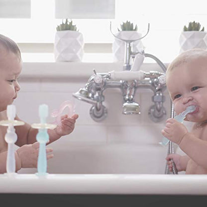 Haakaa 360° Silicone Baby Toothbrush – Soft, BPA-Free, 6+ Months