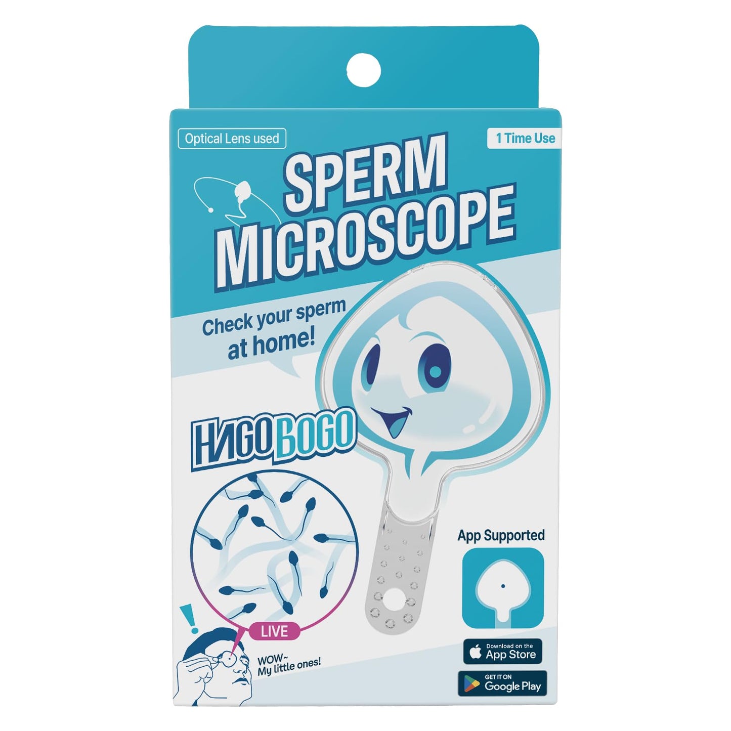 HAGOBOGO Sperm Microscope - At-Home Sperm Observation & Private Wellness Device