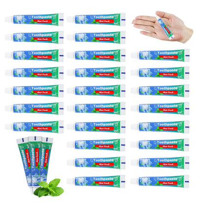 HAIFOTRVA 0.35 oz Bulk Travel Toothpaste – 30 Tubes (10 g) Mint | Hotels & Offices
