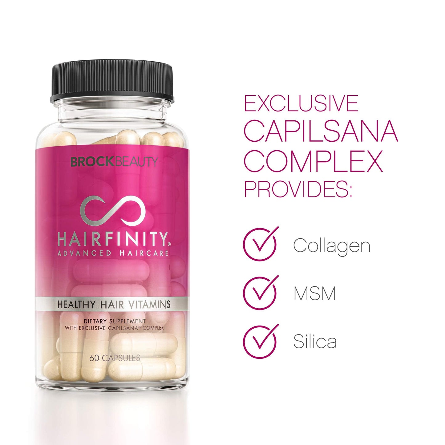 Hairfinity Hair Vitamins – Biotin, Amino Acids & Capilsana Complex | Vegan 120 Veggie Capsules