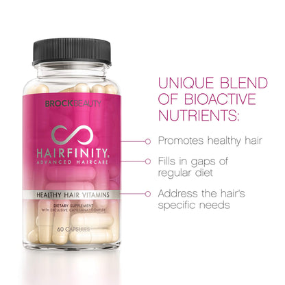 Hairfinity Hair Vitamins – Biotin, Amino Acids & Capilsana Complex | Vegan 120 Veggie Capsules