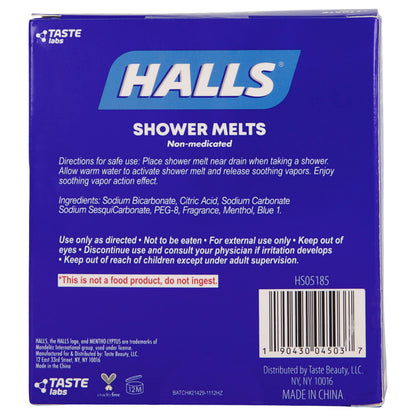 Halls Soothing Shower Melts 5 Pack - Mentho-lyptus Aromatherapy with Essential Oils