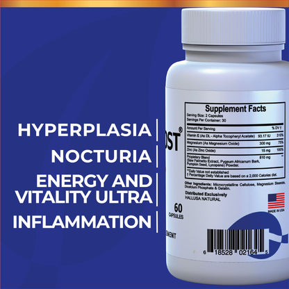 Hallusa Hallprost Ultra & Hallvigor 120 Caps - Prostate Health for Men