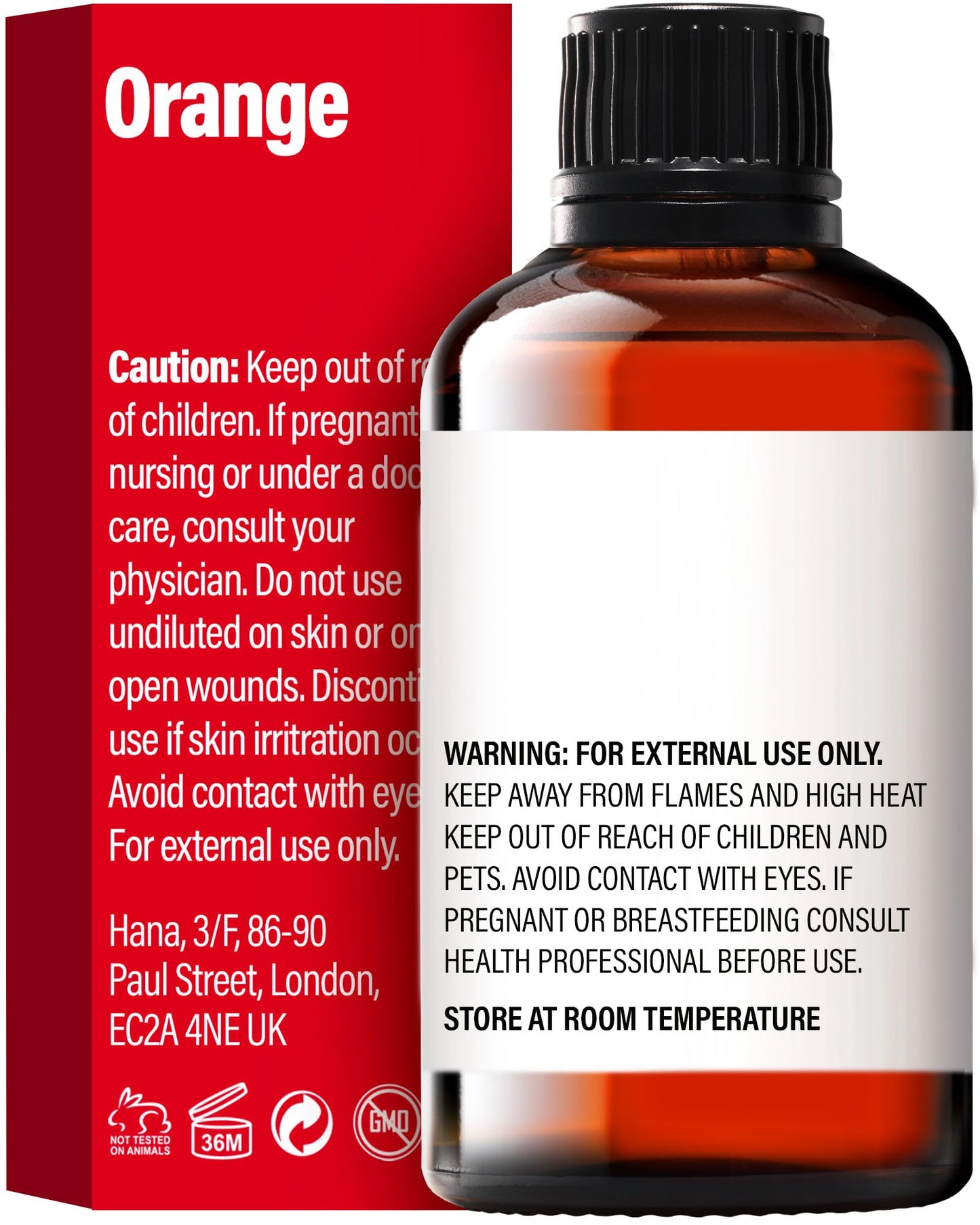 H'ana Orange Essential Oil - 1.02 Fl Oz | Hair, Skin, Diffuser, Aromatherapy, DIY Candle & Soap Making