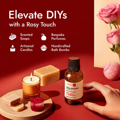 H'ana Rose Essential Oil – 1.02 Fl Oz for Hair, Skin, Diffuser & DIY