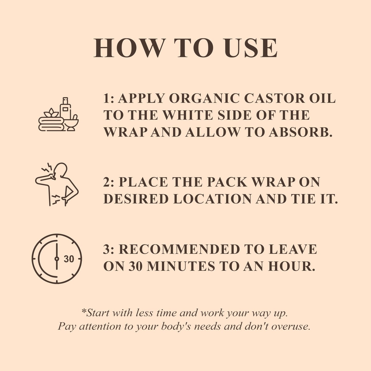 Handcraft Blends Castor Oil Pack Wrap – 16 oz Organic Castor Oil, Reusable & Adjustable