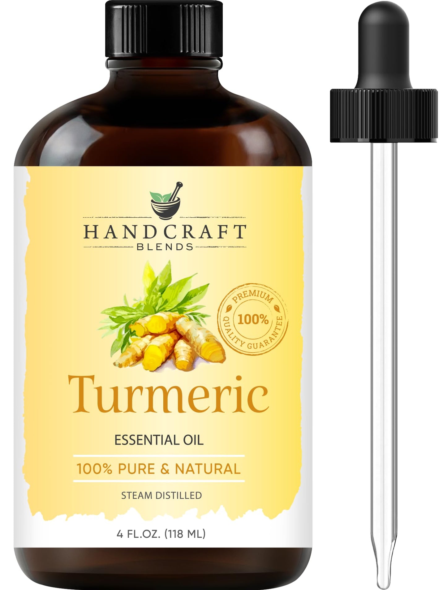 Handcraft Blends Turmeric Essential Oil – 4 oz – 100% Pure & Natural, Premium Grade