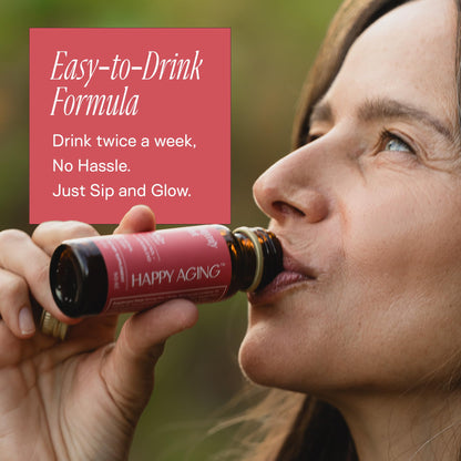 Happy Aging Liquid NAD+ Shot – Liposomal NR, Resveratrol, Antioxidants | 10 Shots